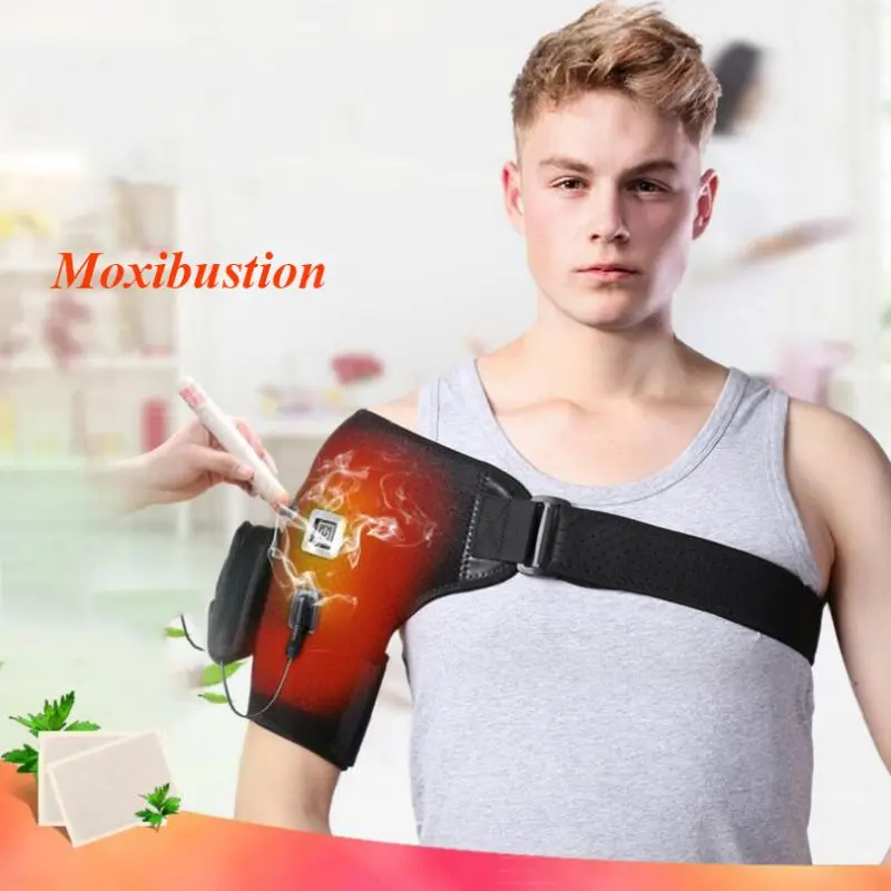 

Electric Heating Shoulder Protector Brace Belt Adjustable Neoprene Single Shoulder Support Hot Cold Therapy Wrap Pad Back Guard