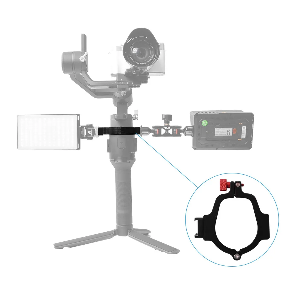 Карданный стабилизатор металлическое Удлинительное переходное кольцо с DJI Ronin SC для крепления монитора микрофон светодиодный светильник Аксессуары для фотографии