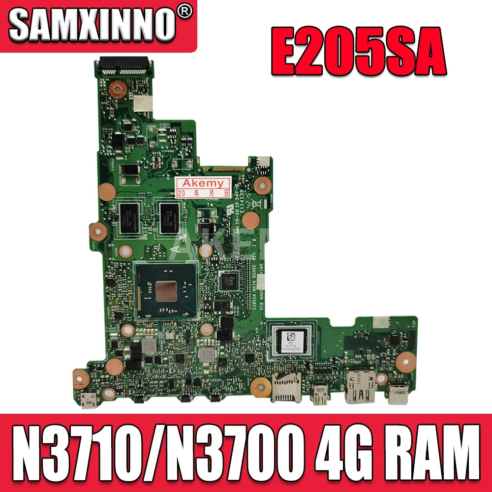 Akemy E205SA Laptop motherboard for ASUS E205S mainboard 4G/N3710/N3700 32G SSD90NL0080-R04200 tp200sA | Компьютеры и офис