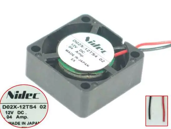 

Вентилятор охлаждения сервера Nidec D02X-12TS4 02 DC 12V 0.04A 25x25x10 мм
