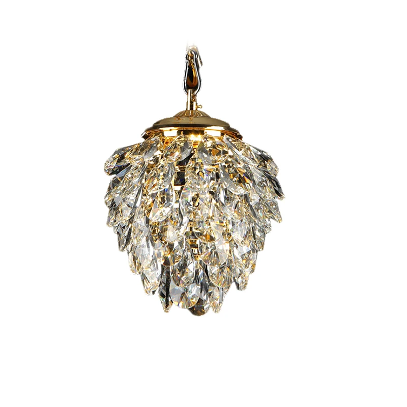 Modern Crystal Pendant Light Gold /Chrome Pendant Light Pineapple shape Used in WalkWay Club Guaranteed 100%+Free shipping!