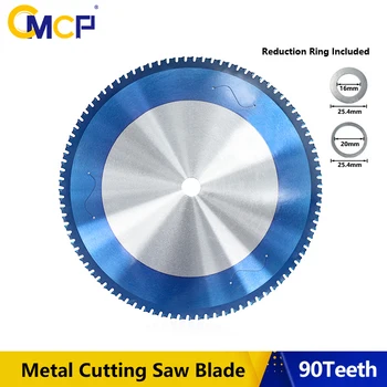 

CMCP 90T Metal Cutting Blade 355x2.6x25.4mm Circular Saw Blade Nano Blue Coated Carbide Saw Blade For Iron Steel Cutting Disc