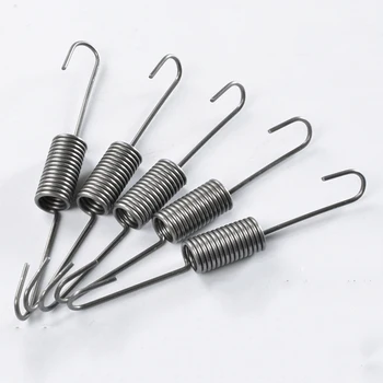 

10PCS,Customized Small Steel Double Long Hooks Sofa Tension Extension Spring,1.4mm Wire Diameter*11mm Out Diameter*98mm Length