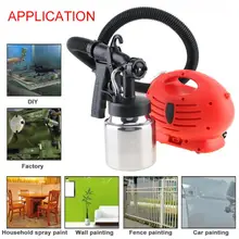 110 В/220 В 500 Вт регулируемый поток Электрический Краскораспылитель с 2,5 мм соплом и алюминиевым горшком