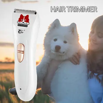 

Dog Hair Clipper White USB Charging Pet Care Cat Pets Trim Pet Hair Trimmer Stainless Steel Fast Security