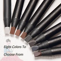 6pcs Peeling Hard Eyebrow Pencil White Long-Lasting Natural Wild Brows Definer Waterproof Easy To Apply Eyebrow Makeup Tool 2