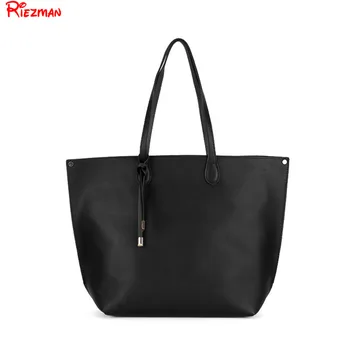 

2019 New Shoulder Bag Female Europe and America Casual Tote Large Capacity Ladies Bag Retro Fashion Black Bag Mochila Bolsa