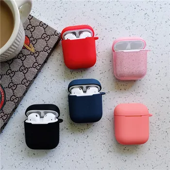 

Bluetooth Wireless Earphone Case For Apple AirPods 1/2 TPU Silicone Protective Cover Skin Accessories For Air Pods Charging Box