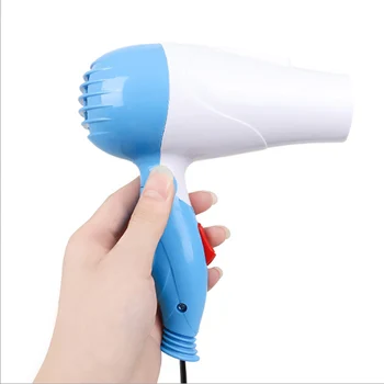 

10pcs fan hair drier Mini Hair Dryer with Nozzle Adjustable Airflow Fast Drying Low Noise Portable Travel Household Hair Dryer