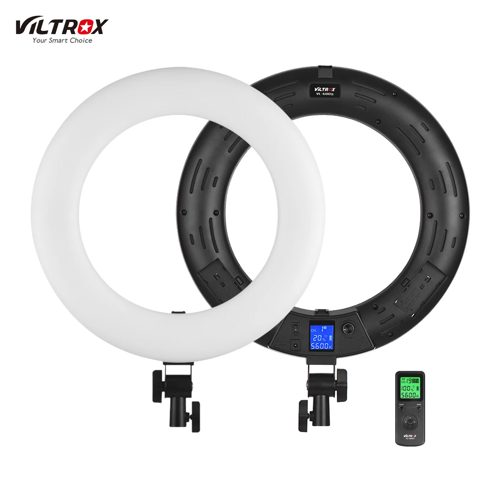 

Viltrox VL-600B Ring Light Mono-Color Photo Studio LED Video Light Fill Light for Outdoor Shooting Live Video Portrait Wedding