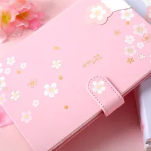 Фортуна канцелярские принадлежности долина Хуа ин иногда цветная страница КПК магнитная оснастка книга небольшой свежий Вишневый порошок Дневник для заметок книга