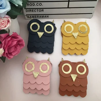 

New Style High Quality Cute Girls Small Coin Change Purse Cartoon Wallet Children's Money Holder Owl Cotton Bags Kids Gift