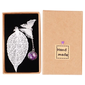 

1pc Chic Leaf Shaped Bookmark Page Marker for Shop Store Home
