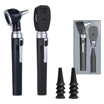 

Professional ENT Diagnostic Kit Portable Endoscope Ophthalmoscope LED Otoscopio Direct Fiber Otoscope Ophthalmoscope
