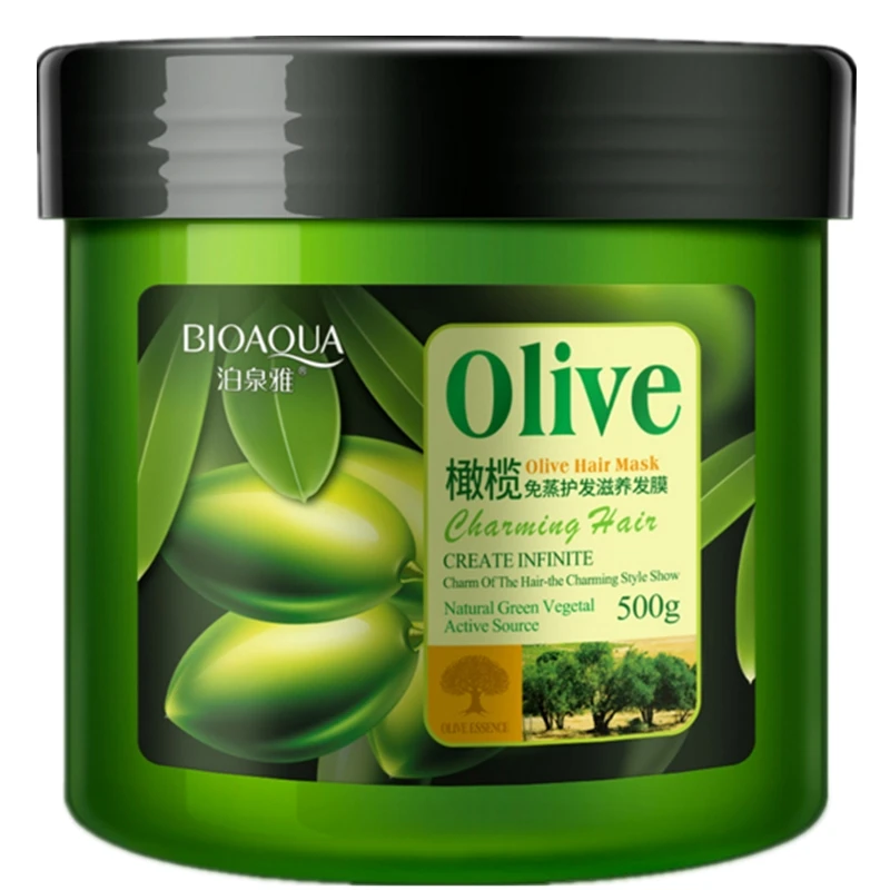 

Bioaqua Olive Oil No Need Steam Hair Mask Repair Frizzled Supple Split Ends Dry Conditioner Hair Treament Keratin For Hair Care