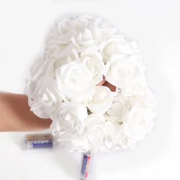 

Battery operated LED Rose Flower Christmas holiday String Lights for Valentine Wedding Decoration