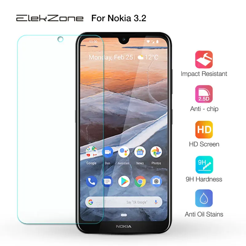 Закаленное стекло для Nokia 3 2 шт./лот Защитное Защитная пленка экрана 6 26