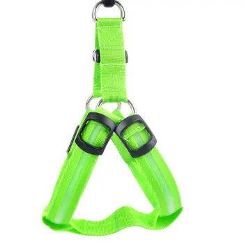 

Fashionable Night Safety LED Comfort Soft Dog Harness Pet Vest Rope Dog Chest Strap Leash Set Collar Leads Harness