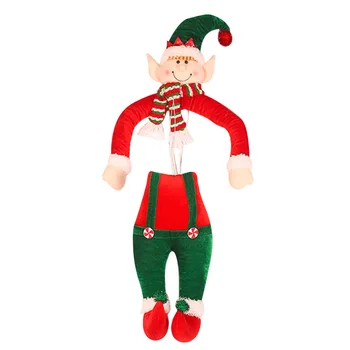 

Non-woven Cloth Christmas Tree Topper Soft Holiday Decorations Living Room Gift Multifunction With Hat Home Winter Poseable Arms