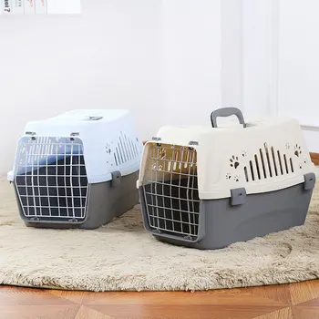 

For Pet Dog Cat Flight Case Fashion Breathable Kitty Carrier Cage Portable Puppy Handbag Outdoor Travel Shopping Pet Supplies