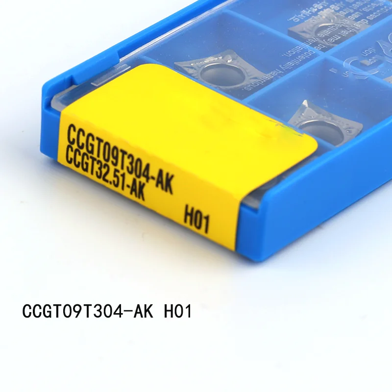 50 шт. CCGT09T302 CCGT09T304 CCGT09T308 AK H01 твердосплавное лезвие токарный инструмент