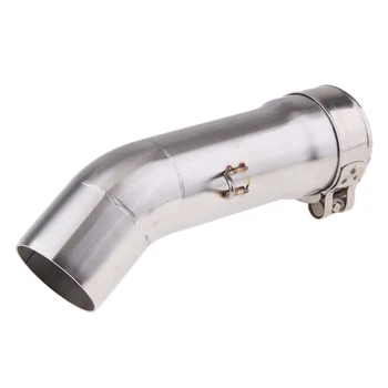 

51mm Motorcycle Exhaust Middle Connector Pipe Link Tube For Yamaha FZ8N