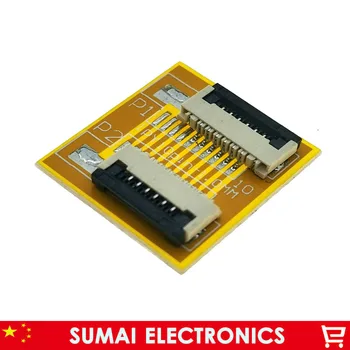 

6 Pin 1.0mm FPC FFC PCB connector socket adapter board,6P flat cable extend for LCD screen interface