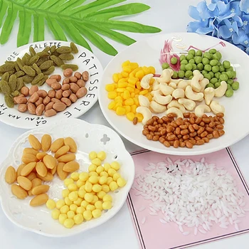 

Fake Cake Dessert Mud Decor Toy for Children Simulation peanuts corn yellow beans rice Slime Clay Sprinkles for Filler Supplies