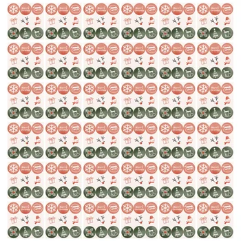 

450Pcs Christmas Stickers Packaging Label Stickers Crafts Sticker Stores Supply