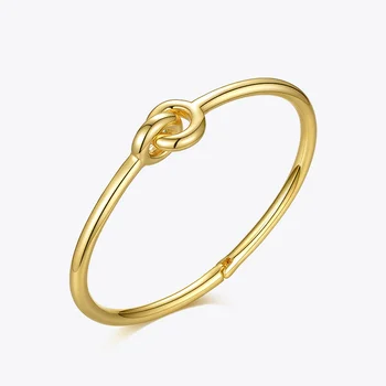 

ENFASHION Interlock Bangles For Women Gold Color Fashion Jewelry 2020 Minimalist Circle Bracelets Femme Gifts Pulseras B202173