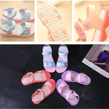 

2020 Summer New Girls Sandals Children Waterproof Non-slip Casual Vacation Beach Sandals Cute Animal Decoration Princess Shoes