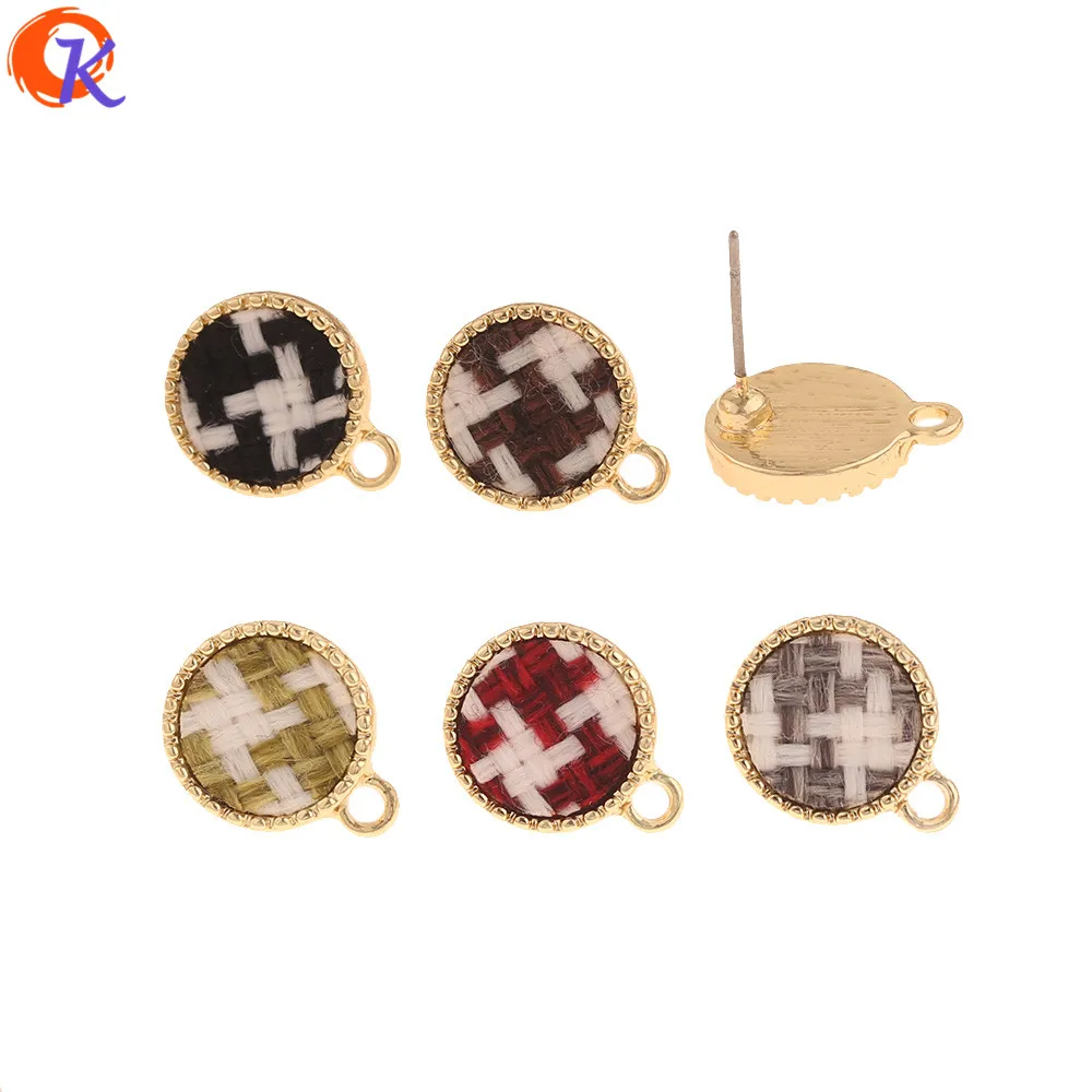 Сердечный дизайн 100 шт 12*15 мм ювелирные аксессуары/ручная работа/Серьги Гвоздики/круглой формы/ткань эффект/DIY Изготовление/застежки для сережек