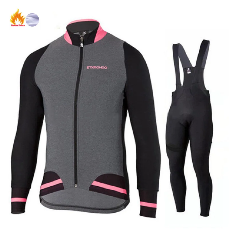 Зимняя Теплая Флисовая качественная одежда Etxeondo для велоспорта, длинный комплект MTB, одежда для велоспорта, спортивная одежда для горного велосипеда, ropa ciclismo