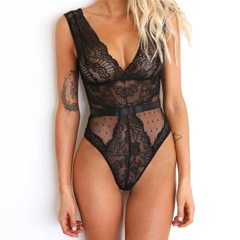 

Women Sexy Underwear Bodysuits Swimwear Solid Bikini Lace G-string Swimsuit Female Beachwear Thong Biquini Nightwear