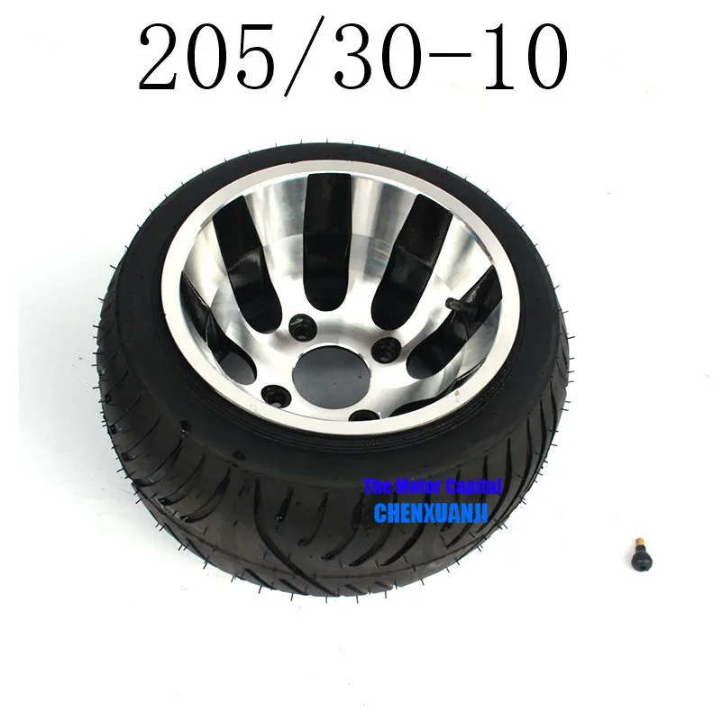 

High Performance GO KART KARTING ATV UTV Buggy 205/30-10 Inch Wheel Tubeless Tyre Tire with Aluminum Alloy Hub