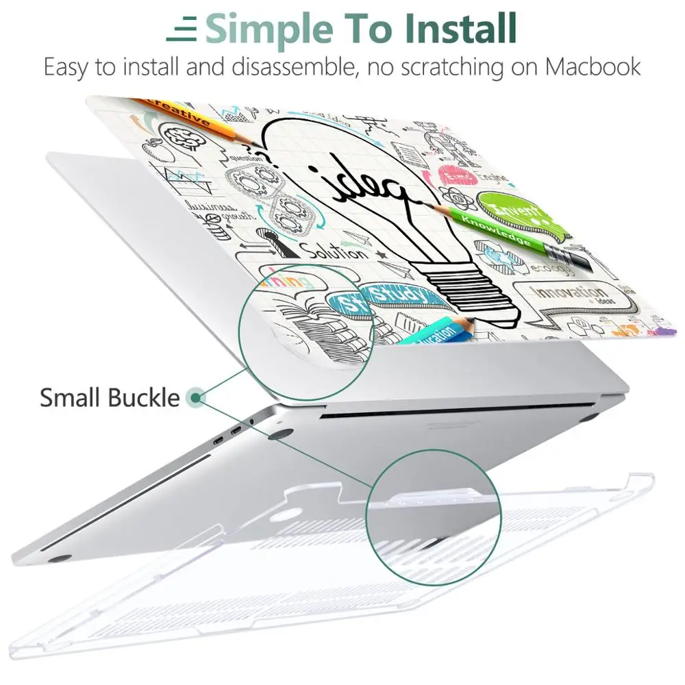 Прочный чехол Innovated & Idea для лампочек Macbook Pro 13 15 дюймов 2020 дюйма A2338 A2289 A1706 A2179