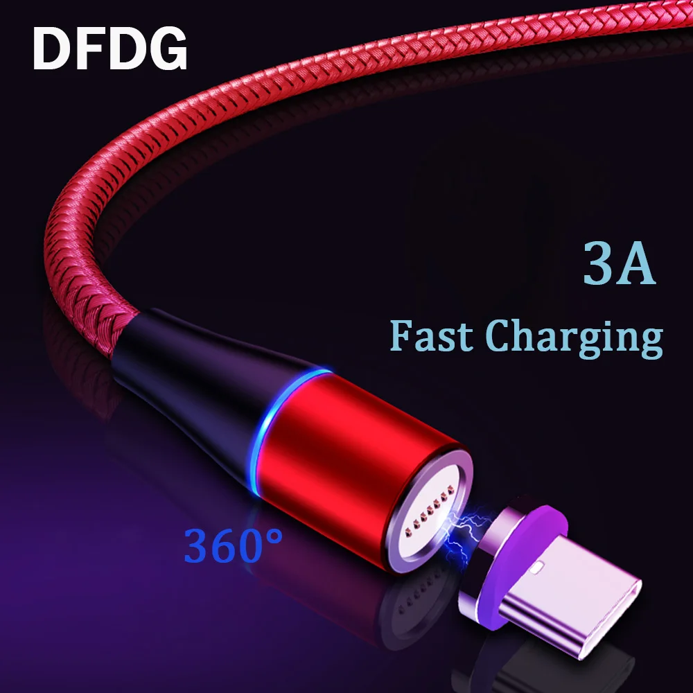 Магнитный кабель 3A Micro USB C quick charge 3,0 для iPhone 11 X samsung Быстрая зарядка Магнит usb type C зарядное устройство для мобильного телефона