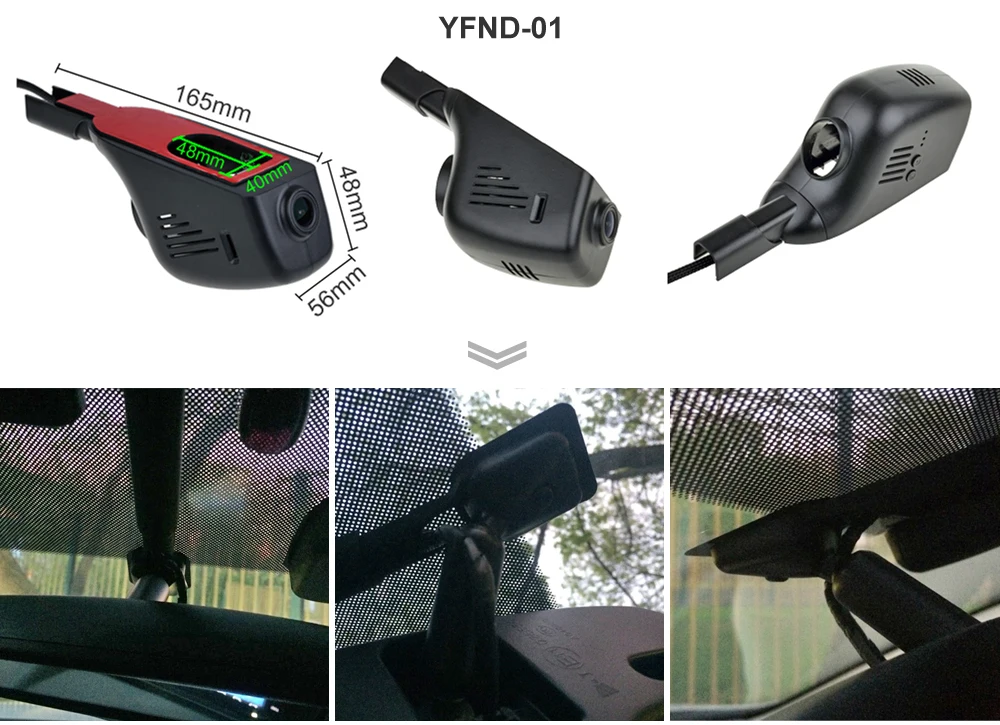 SINOSMART Novatek 96672 Wifi DVR камера для Infiniti QX50 2015/Q50/Q50L/QX70 2013 управление через мобильный