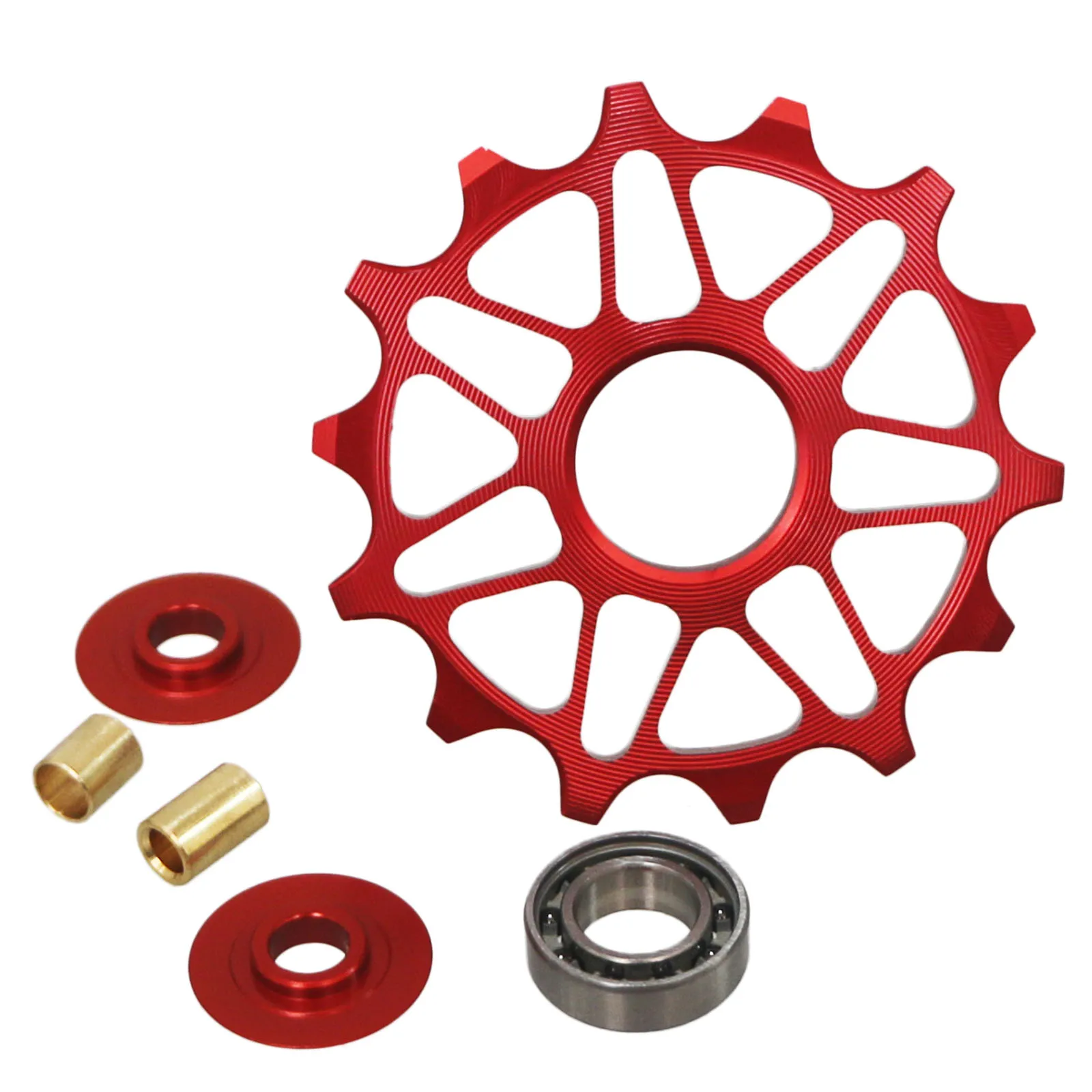 2pcs 12T 14T Bike Ceramic Bearing Rear Derailleur Pulley Guide