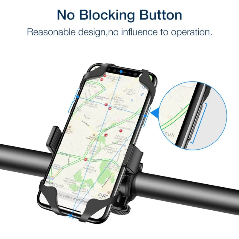 Велосипедный держатель для телефона 360 градусов Универсальный держатель для телефона для велосипеда мотоцикла Руль мобильного смартфона поддержка