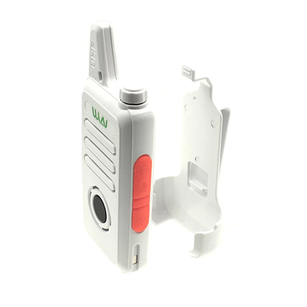 Very Cheap 4mEhR 2 stücke WLN KD C1 Plus Mini Walkie Talkie UHF 400 470 MHz Mit 16 Kanäle Two Way Radio FM transceiver KD C1plus