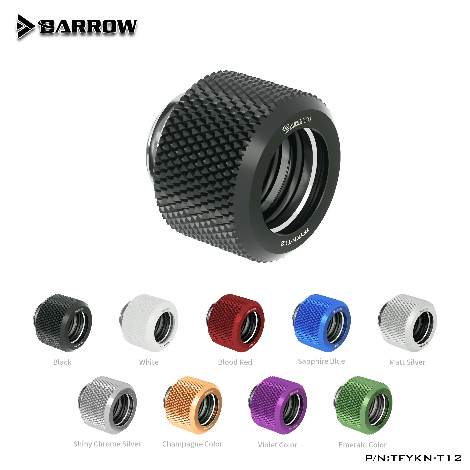 

Barrow G1/4" Hard Pipe Choice Multicolor Compression Fitting OD 12mm 14mm 16mm Rigid Tubing TFYKN-T12 TFYKN-T14 TFYKN-T16