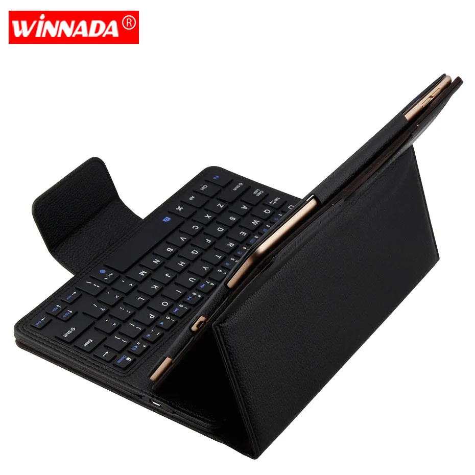 

For ipad air 2 case with bluetooth keyboard litchi grain PU leather Protective Cover for ipad air/ air 2/pro 9.7 /ipad 2017 2018