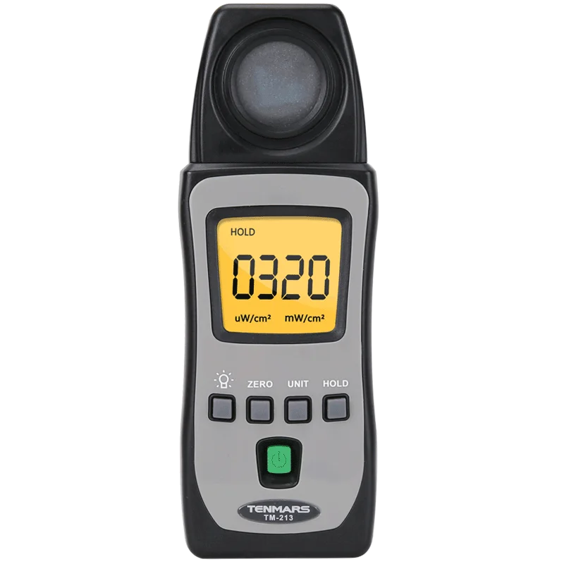 TENMARS TM-213 Pocket Size UVAB Light Meter 3 3/4 Digits LCD With Backlit Maximum Reading 3999.Low Battery Indication.