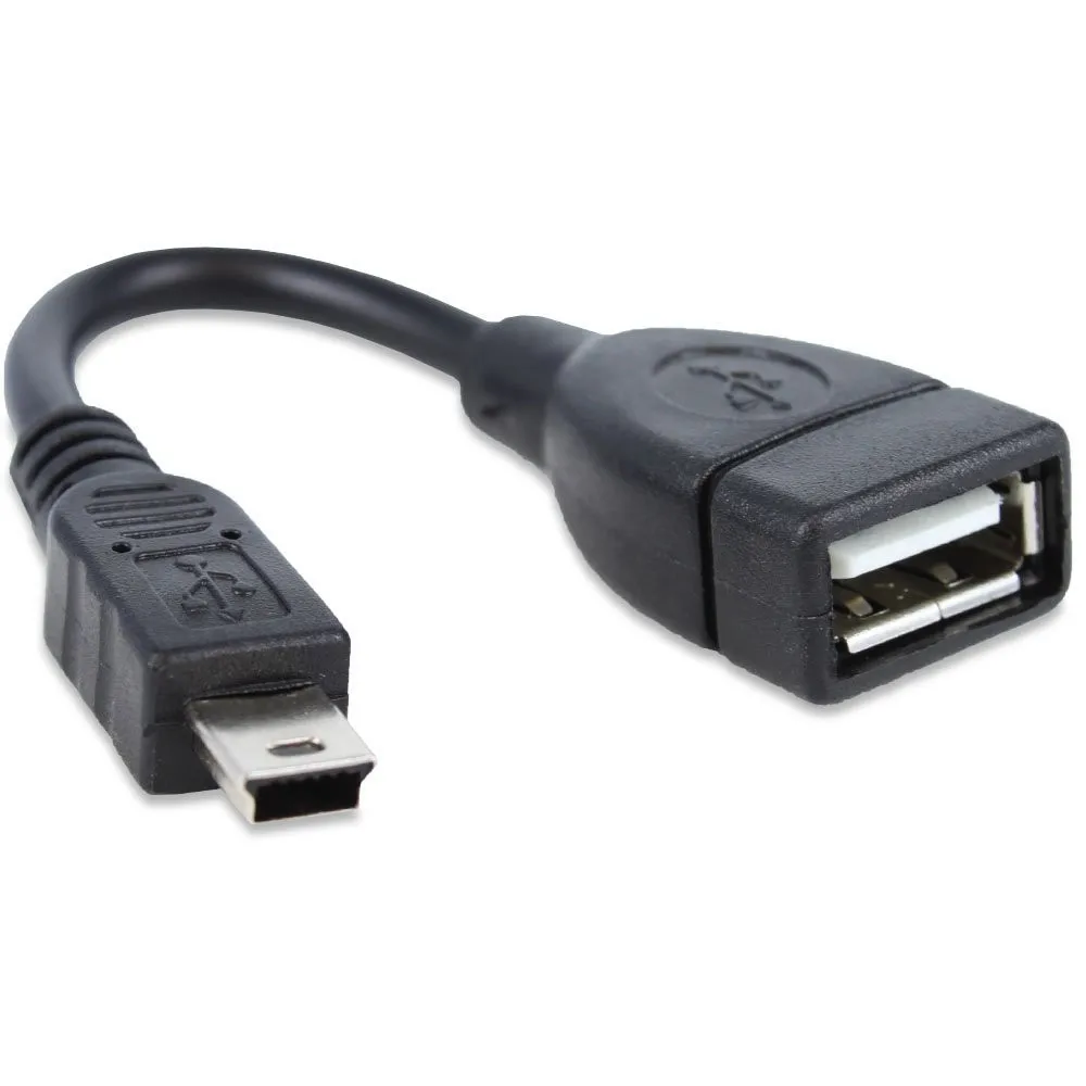 USB девушки в мини-usb B с 5-контактным штыревым адаптером кабель