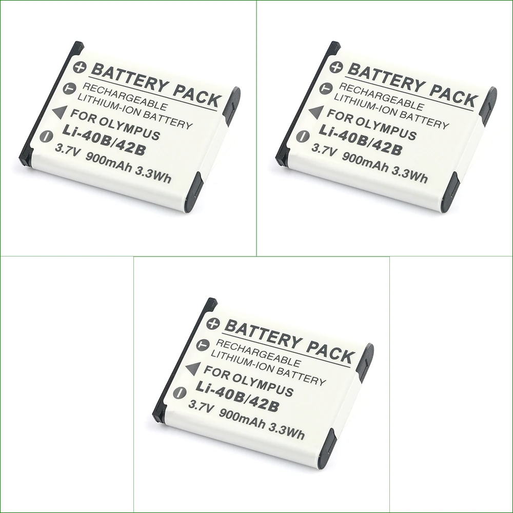 vhbw Li-Ion batteri 500 mAh (3,6 V) lämpligt för PENTAX Optio L1100 L 1100 ersätter D-Li63 / D-Li108