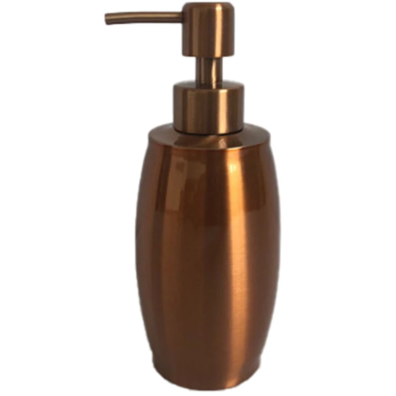 

Stainless Steel Lotion Bottle Manual Pressing Shower Gel Soap Dispenser Gold Empty Spray Bottle