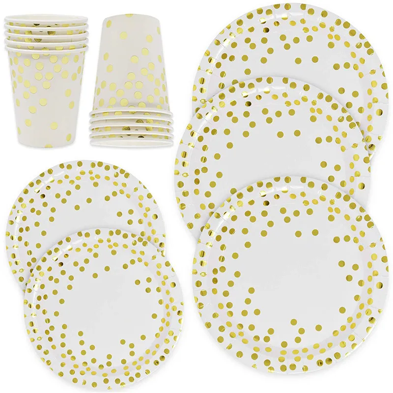 Plate paper cup paper cup set (8)