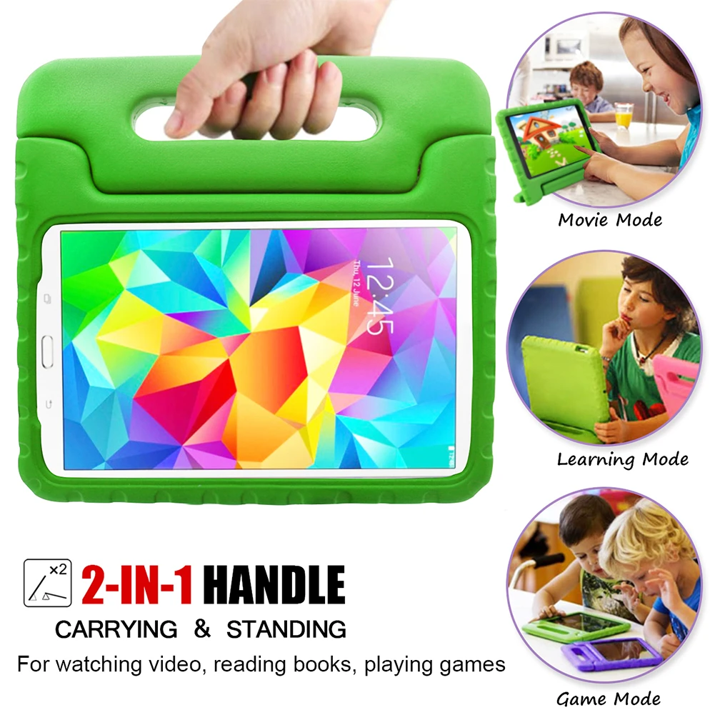 Kids EVA Shockproof Case For Samsung GALAXY Tab E 9.6 inch SM T560 T561 T565 T567V Tablet Handle Stand Cover Children | Компьютеры и