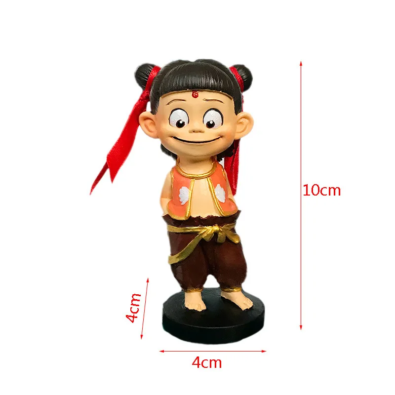 10 см милые детские фигурки Nezha из фильма и ТВ игрушки модель стильные куклы со